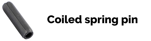 Coiled spring pin